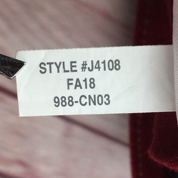 💙NWT J Crew 9” High Rise Toothpick Velvet Jean 24x27 1/2 - Picture 12 of 16